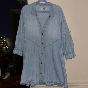 Free People Hannah Denim Dress